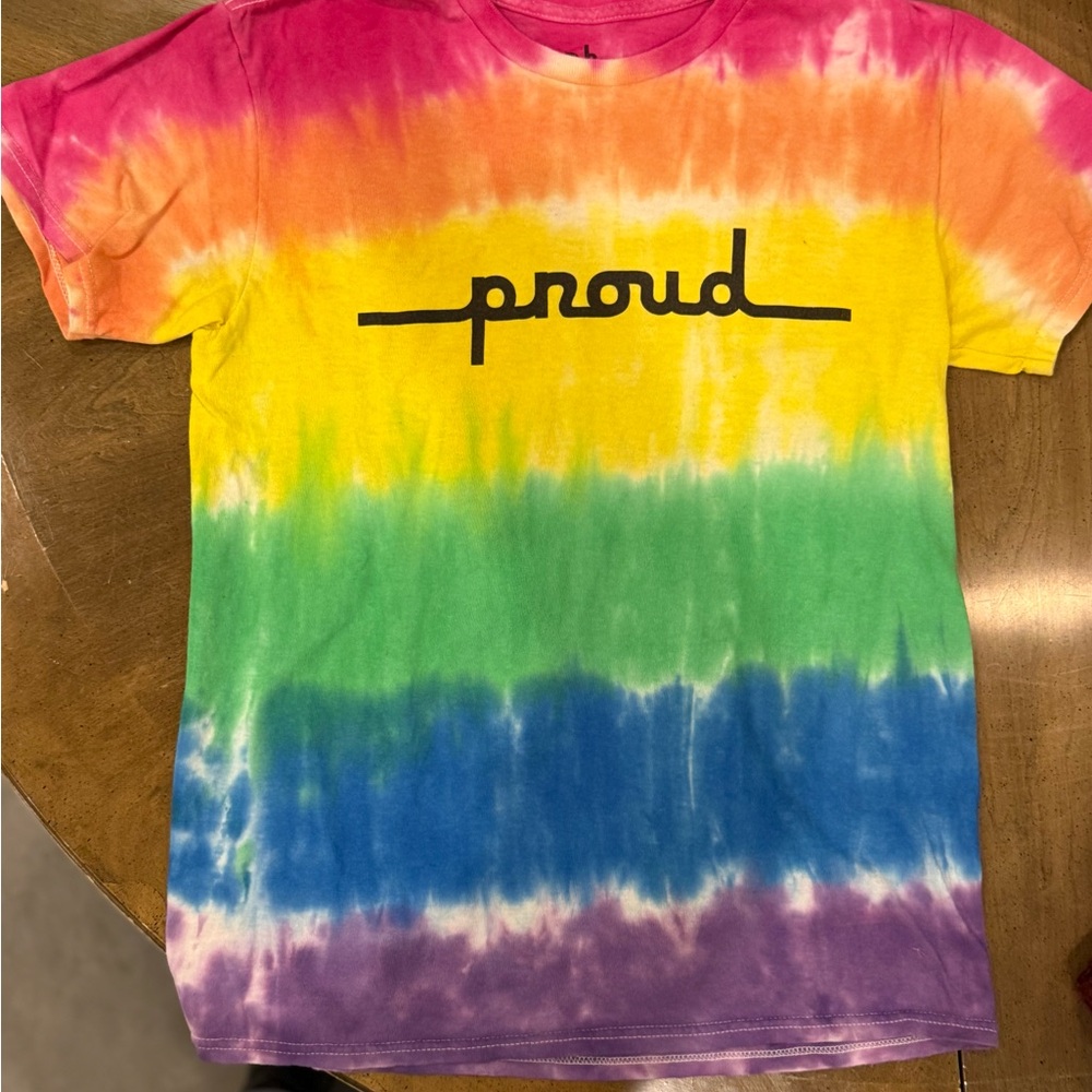 Proud Rainbow Tie-Dye Kids Tee - Multicolor